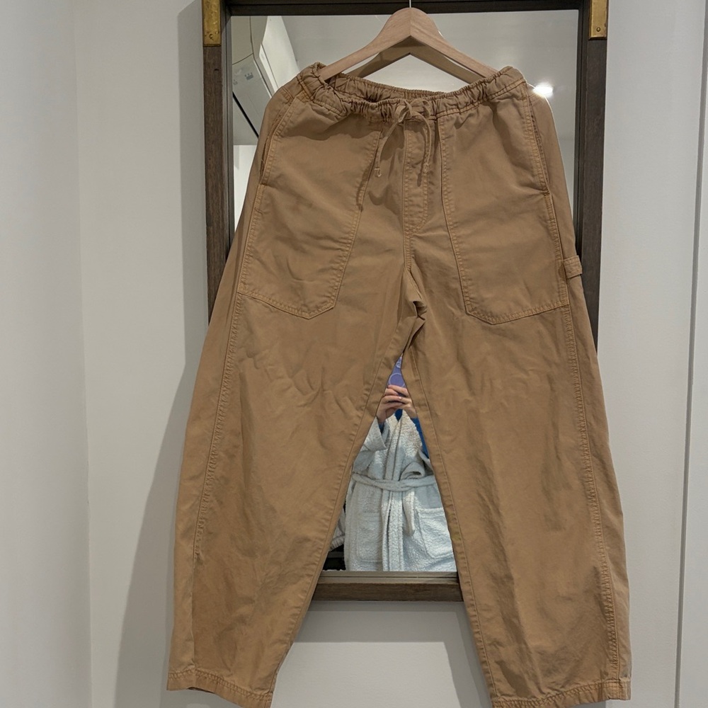 Aerie Tan Wide Leg Pants